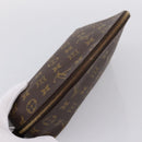 LOUIS VUITTON Monogram Trousse Demi Ronde Cosmetic Pouch M47520 LV Auth ka5753-5