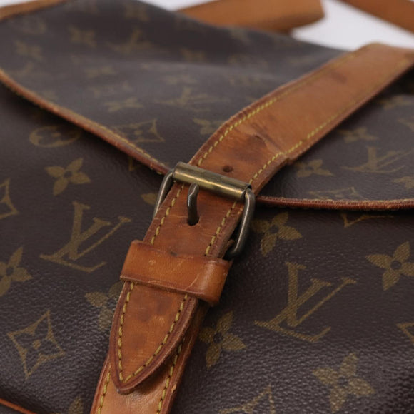 LOUIS VUITTON Monogram Saumur 35 Shoulder Bag M42254 LV Auth ka5756