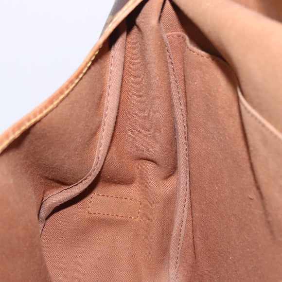 LOUIS VUITTON Monogram Saumur 35 Shoulder Bag M42254 LV Auth ka5756