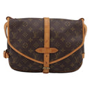 LOUIS VUITTON Monogram Saumur 30 Shoulder Bag M42256 LV Auth ka5757A-13