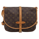LOUIS VUITTON Monogram Saumur 30 Shoulder Bag M42256 LV Auth ka5757A-2