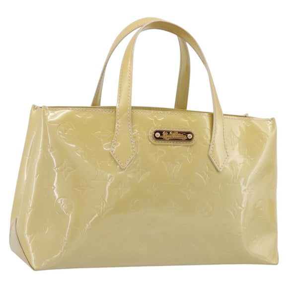 LOUIS VUITTON Monogram Vernis Wilshire PM Bag Broncorail M91452 LV Auth ka5759V