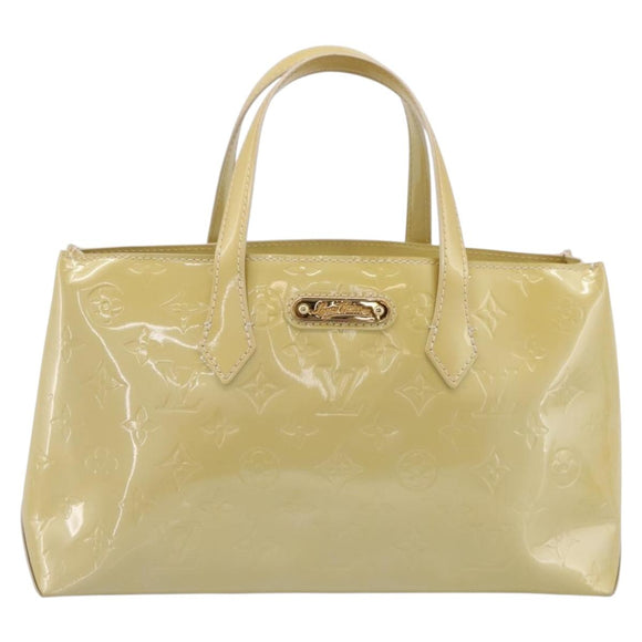 LOUIS VUITTON Monogram Vernis Wilshire PM Bag Broncorail M91452 LV Auth ka5759V