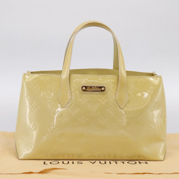 LOUIS VUITTON Monogram Vernis Wilshire PM Bag Broncorail M91452 LV Auth ka5759V
