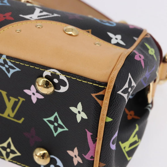LOUIS VUITTON Monogram Multicolor Beverly MM Bag Black M40204 LV Auth ka5760SV