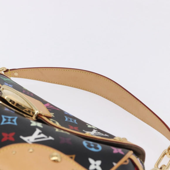 LOUIS VUITTON Monogram Multicolor Beverly MM Bag Black M40204 LV Auth ka5760SV