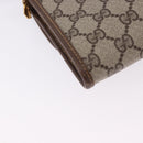GUCCI GG Supreme Shoulder Bag PVC Beige Gold Auth ka5761-12