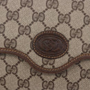 GUCCI GG Supreme Shoulder Bag PVC Beige Gold Auth ka5761-14