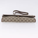 GUCCI GG Supreme Shoulder Bag PVC Beige Gold Auth ka5761-9