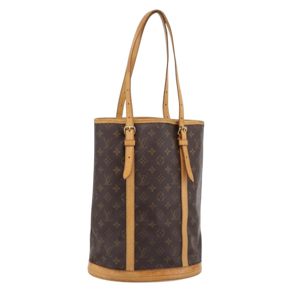 LOUIS VUITTON Monogram Bucket GM Shoulder Bag M42236 LV Auth ka5763