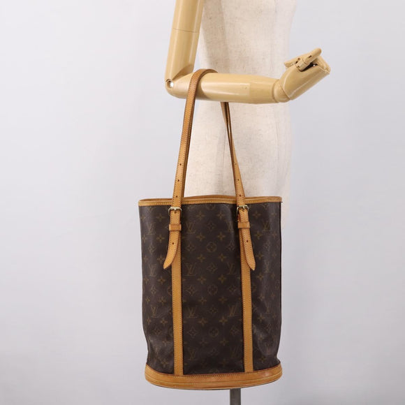 LOUIS VUITTON Monogram Bucket GM Shoulder Bag M42236 LV Auth ka5763