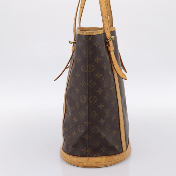 LOUIS VUITTON Monogram Bucket GM Shoulder Bag M42236 LV Auth ka5763