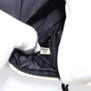 CHANEL Sports Drink Holder Nylon White Black CC Auth ka5764A-21