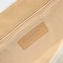 CHANEL No. 5 Camellia COCO Mark Chain Bag Canvas Beige Silver CC Auth ka5765A-18