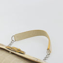 CHANEL No. 5 Camellia COCO Mark Chain Bag Canvas Beige Silver CC Auth ka5765A-8