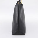 GUCCI Bamboo Shoulder Bag Leather Black Gold 001 1013 1881 Auth ka5766-5