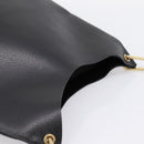 GUCCI Bamboo Shoulder Bag Leather Black Gold 001 1013 1881 Auth ka5766-6