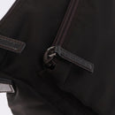 GUCCI Bamboo Hand Bag Nylon Khaki Silver 000 0509 Auth ka5767-15