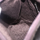 GUCCI Bamboo Hand Bag Nylon Khaki Silver 000 0509 Auth ka5767-19