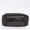 GUCCI Bamboo Hand Bag Nylon Khaki Silver 000 0509 Auth ka5767-9