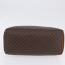 CELINE Macadam Canvas Hand Bag PVC Leather Brown Gold Auth ka5768A-10