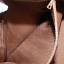 CELINE Macadam Canvas Hand Bag PVC Leather Brown Gold Auth ka5768A-23