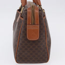 CELINE Macadam Canvas Hand Bag PVC Leather Brown Gold Auth ka5768A-5