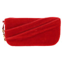 LOEWE Chain Goya Shoulder Bag Leather Red Gold Auth ka576M-2