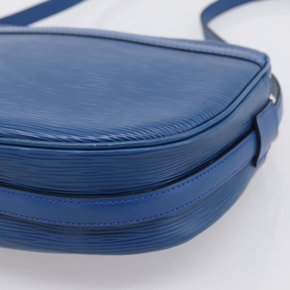 LOUIS VUITTON Epi Jeune Fille MM Shoulder Bag Toledo Blue M52155 LV Auth ka5770A