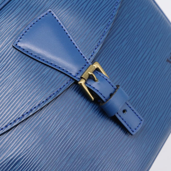 LOUIS VUITTON Epi Jeune Fille MM Shoulder Bag Toledo Blue M52155 LV Auth ka5770A