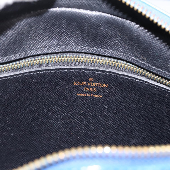 LOUIS VUITTON Epi Jeune Fille MM Shoulder Bag Toledo Blue M52155 LV Auth ka5770A