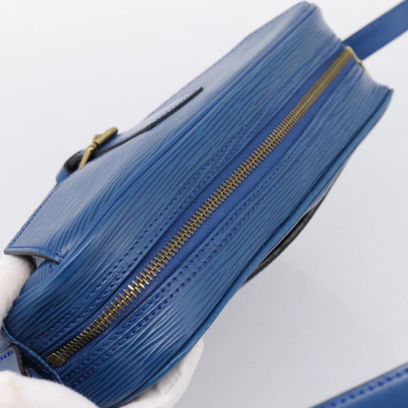 LOUIS VUITTON Epi Jeune Fille MM Shoulder Bag Toledo Blue M52155 LV Auth ka5770A