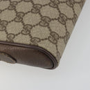 GUCCI GG Supreme Web Sherry Line Bag PVC Beige Gold 116 02 089 Auth ka5771-15