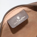 GUCCI GG Supreme Web Sherry Line Bag PVC Beige Gold 116 02 089 Auth ka5771-19