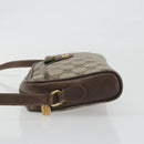 GUCCI GG Supreme Web Sherry Line Bag PVC Beige Gold 116 02 089 Auth ka5771-4