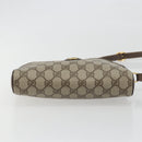 GUCCI GG Supreme Web Sherry Line Bag PVC Beige Gold 116 02 089 Auth ka5771-5