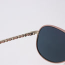 CHANEL Sunglasses metal Gold CC Auth ka5772-9