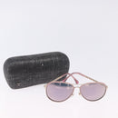 CHANEL Sunglasses metal Gold CC Auth ka5772-12