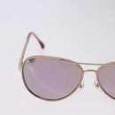 CHANEL Sunglasses metal Gold CC Auth ka5772-3