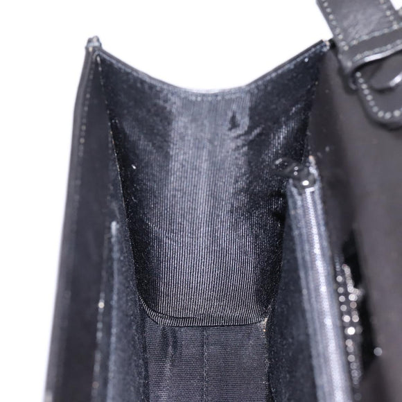 GIVENCHY Hand Bag Leather Black Auth ka5773A