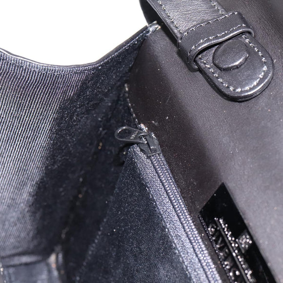 GIVENCHY Hand Bag Leather Black Auth ka5773A