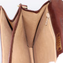 BALLY Shoulder Bag Leather Brown Gold Auth ka5774-18
