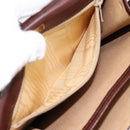 BALLY Shoulder Bag Leather Brown Gold Auth ka5774-20