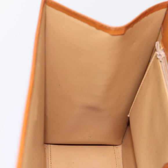 Chloe Hand Bag Leather Brown Gold Auth ka5776A