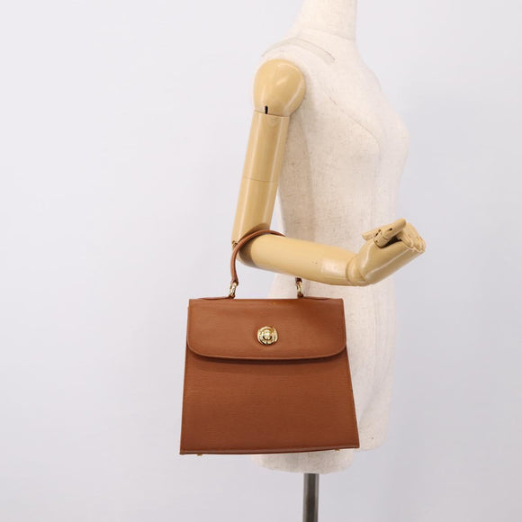 Chloe Hand Bag Leather Brown Gold Auth ka5776A