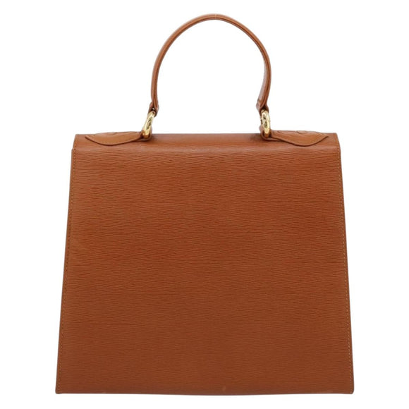 Chloe Hand Bag Leather Brown Gold Auth ka5776A