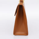 Chloe Hand Bag Leather Brown Gold Auth ka5776A-4