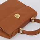 Chloe Hand Bag Leather Brown Gold Auth ka5776A-6