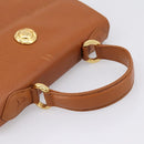 Chloe Hand Bag Leather Brown Gold Auth ka5776A-7
