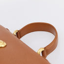 Chloe Hand Bag Leather Brown Gold Auth ka5776A-8